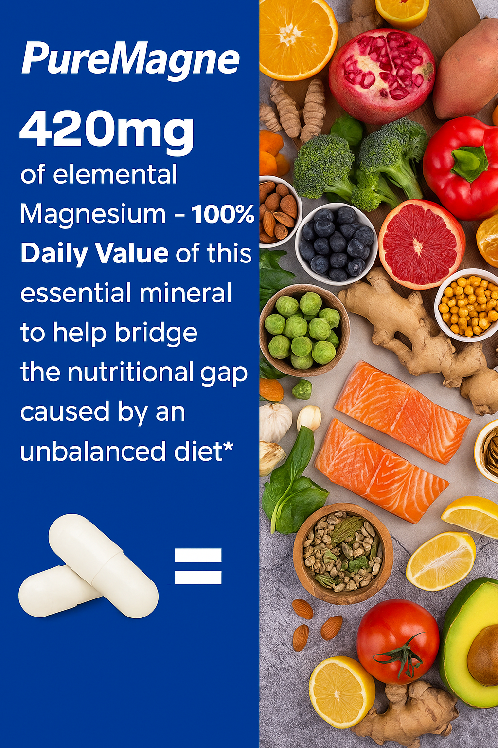 10-in-1 Magnesium Complex – Dietary Supplement for Wellness (120 Capsules)