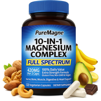 10-in-1 Magnesium Complex – Dietary Supplement for Wellness (120 Capsules)
