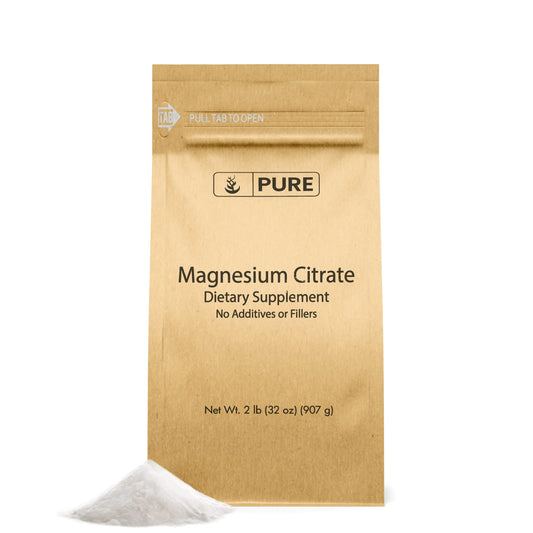 Pure Original Ingredients Magnesium Citrate (2lb) Magnesium Supplement Unflavored Dissolves Easily